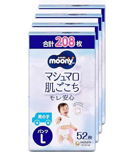 Amazon.co.jp: 【パンツ L】 ムーニーマン マシュマロ肌ごこち モレ