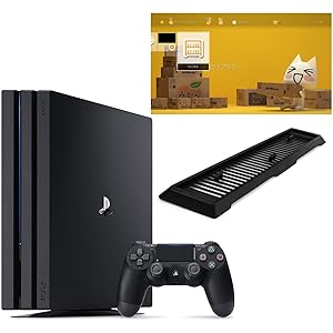PlayStation 4 Pro ジェット・ブラック 1TB (CUH-7200BB01)【Amazon.co.jp限定】アンサー 縦置きスタンド付 & オリジナルカスタムテーマ (配信)