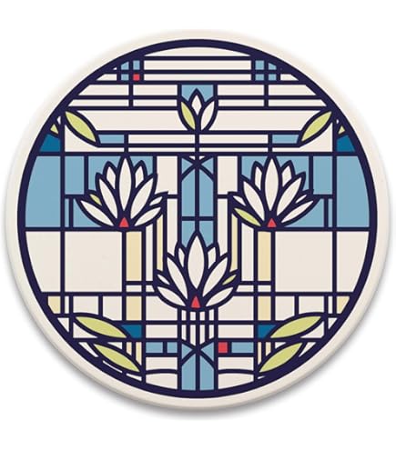 Amazon｜Frank Lloyd Wright Coonley Hardwood Trivet｜鍋敷き