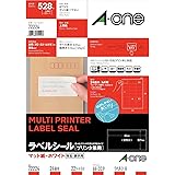 エーワン ラベルシール 24面 22シート 72224 ホワイト
