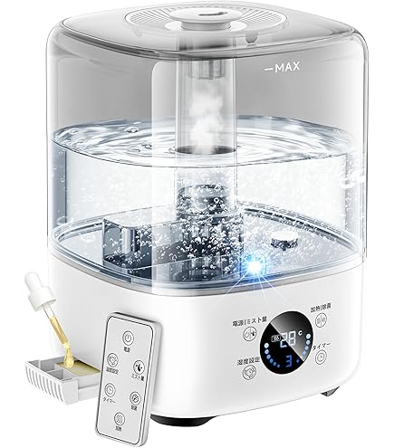 Amazon.co.jp: 加湿器 大容量 5L 上から給水 超音波式 卓上