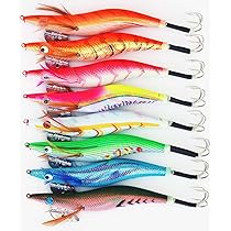 Amazon | 釣り具 蛸 タコ釣り 4.0号 エギ 8色柄 8本 セット