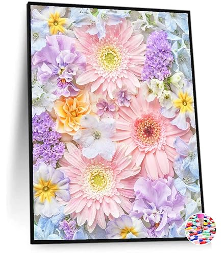 Amazon | ダイヤモンドアート 花 DIY ダイヤモンドペインティング