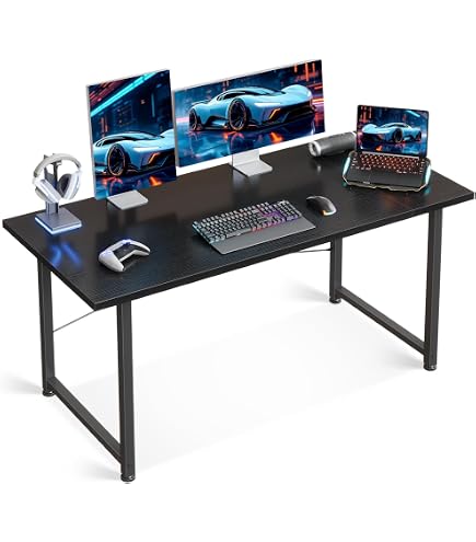 AODK パソコンデスク 幅120×奥行60cm コンセント付き ブラック Amazon | AODK パソコンデスク 幅120×奥行60cm コンセント付き