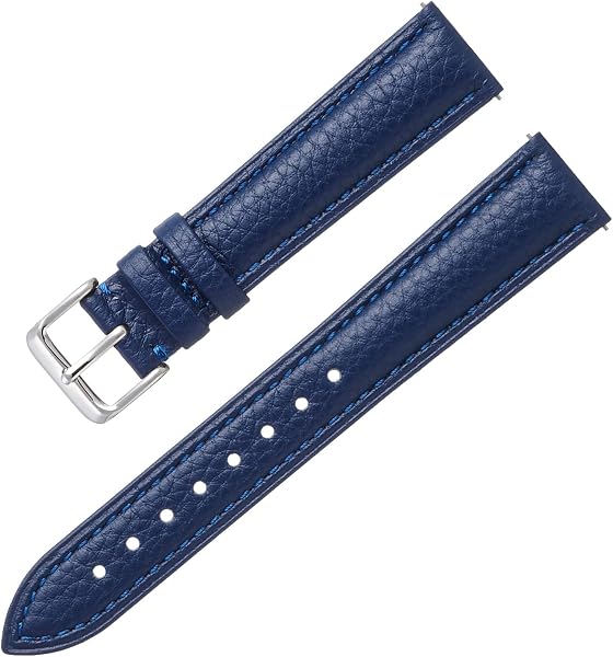 Karum Wristwatch, Leather Strap, Genuine Leather, Grain Leather, Watch, Smart Watch Band, Quick Release Replacement Strap, 0.5 - 0.9 inches (12 - 24 mm), Replacement Instruction Manual Included - 1