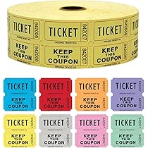 Amazon | INDIANA TICKET CO. ジャンボ 2,000枚 ダブルロール