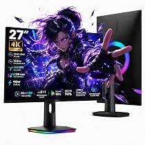Amazon.co.jp: KOORUI QD-MiniLED 27インチ ゲーミングモニター 4K