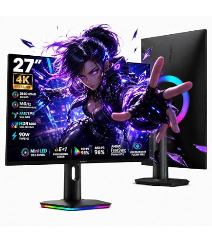 Amazon.co.jp: KTC 27インチデュアルモードミニLEDモニター - 160Hzで