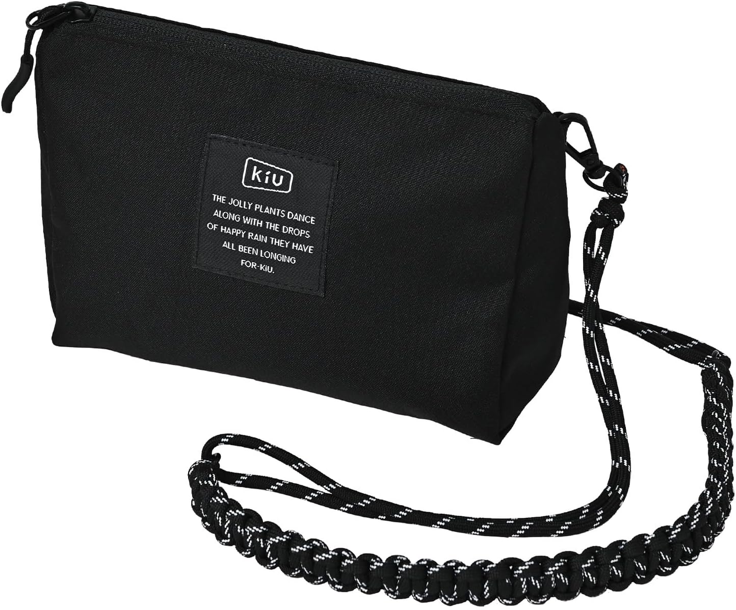 KiU キウ パラコードサコッシュポーチ PARACORD SACOCHE POUCH 防水 撥水 メンズ レディース 男女兼用 3way ショルダーポーチ バッグ おしゃれ かわいい カジュアル アウトドア ブラック K362-900