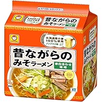 Amazon.co.jp: マルちゃん 昔ながらのみそラーメン 5食パック×6