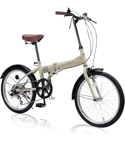 Amazon | 【 防犯登録付き/即乗りOK 】ノーパンク折りたたみ自転車 MG