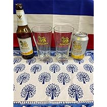Amazon.co.jp: タイのビールメーカー シンハーのグラス 2個