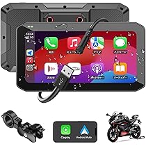 Amazon.co.jp: CHOVE バイク用ディスプレイオーディオ ワイヤレス
