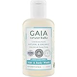 GAIA Natural Baby Hair & Body Wash | Certified Natural | Suitable for Newborns | Sensitive Skin formula | organic Aloe Vera |