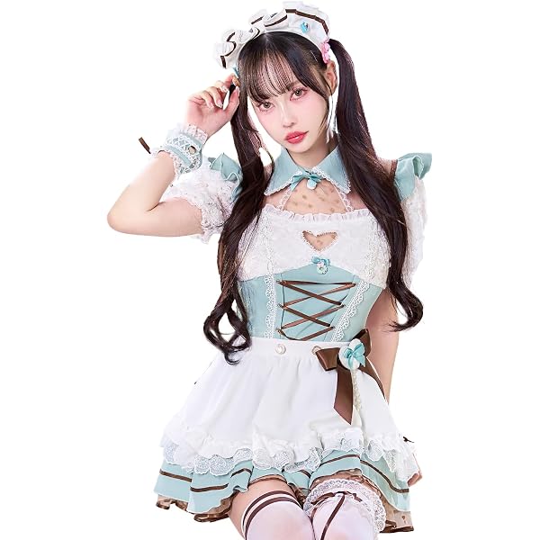 Amazon.co.jp: [Malymoon] コスプレ ケーキ メイド ドレス 中村里砂