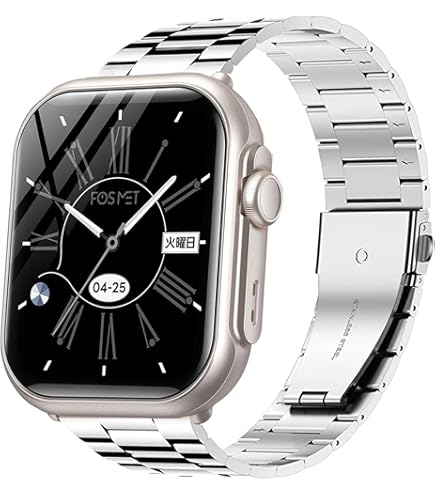 Amazon | FOSMET P1 スマートウォッチ【2025新型·バッテリー最強】100