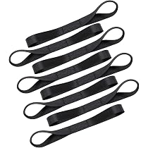 Amazon | CHANJIF タイダウンストラップ 8個セット 黒 トランポ 輸送