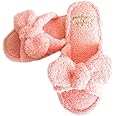 MoonFlower ルームシューズ スリッパ レディース リボン 洗える やわらか ふわふわ もこもこ かわいい 静音 軽量 持ち運び