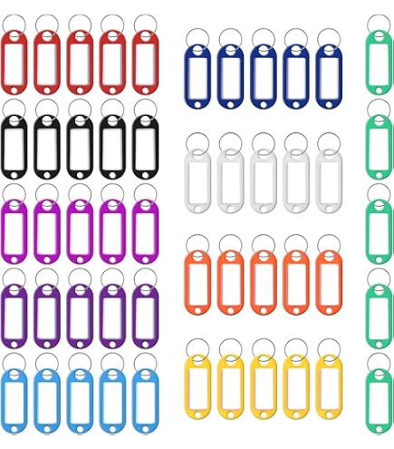 Amazon.co.jp: デビカ 名札 キーホルダー 8本入 133409 : 文房具