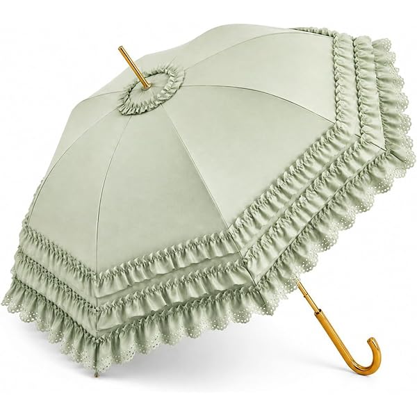 Amazon | パゴダ 日傘 晴雨兼用 UVカット 47cm ショートサイズ フリル