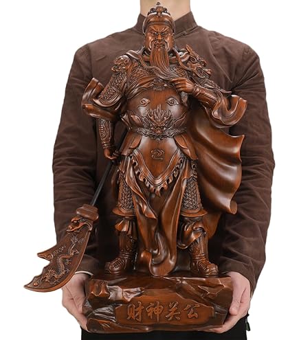 関羽 雲長 龍亀 真鍮像 三国志 風水 置物 Amazon.co.jp: 三国志 関羽 雲長 青龍偃月刀 関羽像 武財神 サイズ