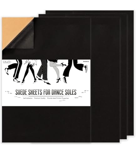Premium Quality Suede Sheets 8.5"x12" With Super-Strong Self-Adhesive Backing. Ideal For Making Peel-and-Stick (self-Stick, Stick-on) Soles For