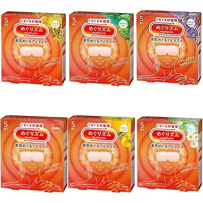 Amazon.co.jp: 【得々価格-6種セット】花王 めぐりズム 蒸気でホット