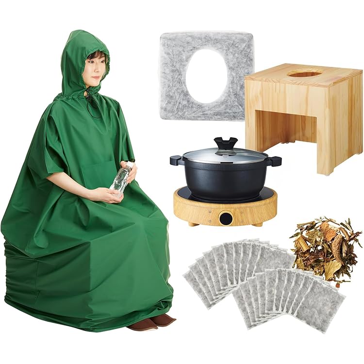 Amazon.co.jp: 【よもぎ蒸しセット！】 丸型(背もたれ付) - ブラウン袖