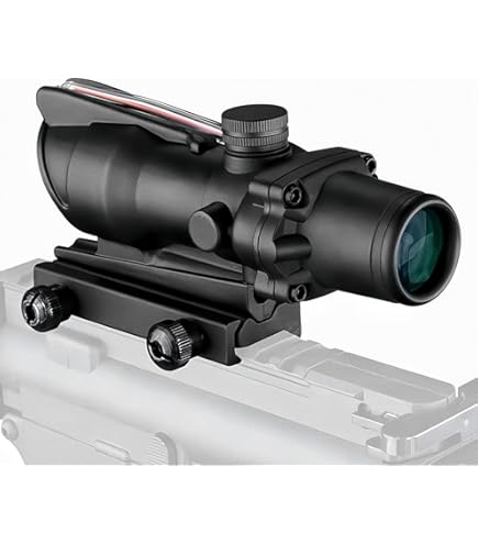 Trijicon ACOG 光学サイト 　ブラック　レプリカ Trijicon ACOGサイト マウント付き ブラック Amazon.co.jp: スコープ