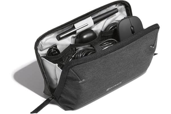 【Amazon.co.jp限定】コクヨ ガジェットポーチ BIZRACK Mサイズ ダークグレー AMBG-BR200DM