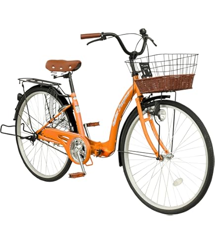 Amazon | ママチャリ ブルー 26インチ 6段ギア サントラスト dixhuit 