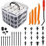 Amazon Autoam 自動車用 リベット クリップ プラスチック 6種類 0個入り バンパー トリムパネル ファスナー ネジ キット 車 バイク 車 バイク