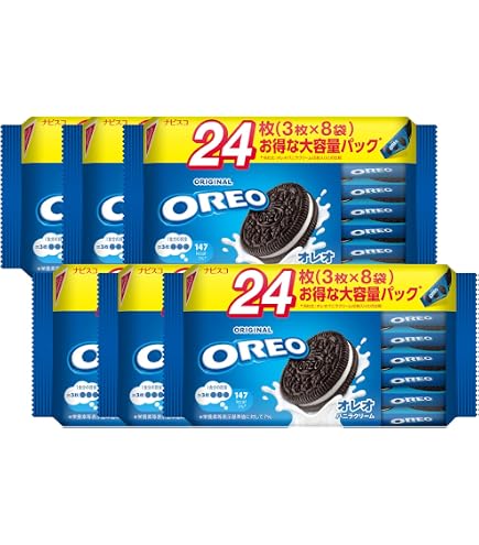 Amazon.co.jp: オレオ ビッツサンド バニラ 6袋入 102g(17g×6袋)×12袋
