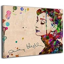 パネルアート　オードリーヘップバーン　アート　絵画　ポスター　壁掛け　額縁　額絵 アート キャンバス パネル ファブリック ウォール 額縁 壁紙