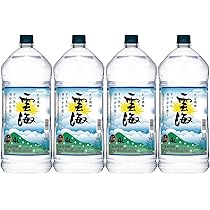 Amazon.co.jp: 本格そば焼酎 雲海 25度 4L PET 4本 ケース販売
