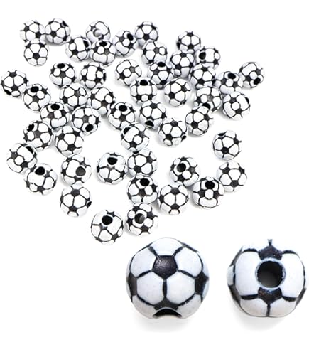 Amazon.co.jp: スポーツ ボール ビーズ サッカーボール 12mm 50個