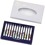仏具のマルエス(Maruesu) マルエス ろうそく 花 絵 1号5 12本入り 1時間 お盆 仏壇 墓 参り 法事 直径1×10cm 10センチメートル (x 12)