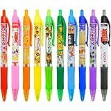 お菓子な香りつき ノック式カラーボールペン10本セット（10色） colorballpen-10s ギフトや景品にも！ サカモト