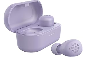 ヤマハ ワイヤレスイヤホン bluetooth TW-E3B(V) : リスニングケア /最大6+18時間再生 /生活防水IPX5相当 /専用アプリ対応 /AAC・aptX対応 /マイク搭載 バイオレット/ラベンダー