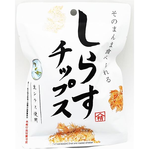 Amazon | しらすチップス 山精水産 8g 5袋 たたみいわし