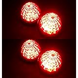 トラック用 マーカーランプ LED サイド マーカー 12LED 24V 用 汎用 4個 セット ブルー/イエロー/レッド/ホワイト/グリーン 各色あり (レッド)