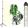 Raygrov 植物育成ライト led 3段タイマー（3/9/12時間）10段階調光 LED 省エネ 自立式スタンドタイプ 室内栽培 太陽光 観葉植物 スタンドライト