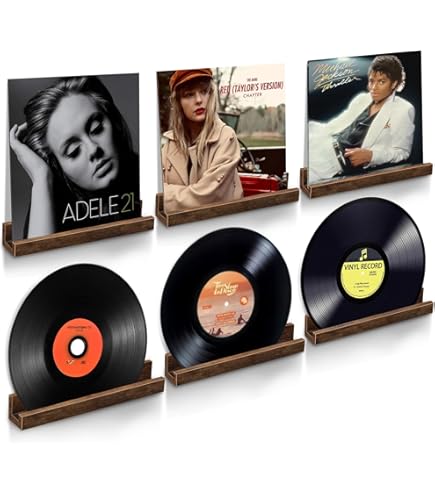 Scaffale per dischi in vinile nero da 4 pezzi, esposore per CD in acrilico montato a parete, scaffale per bambini, scaffale galleggiante