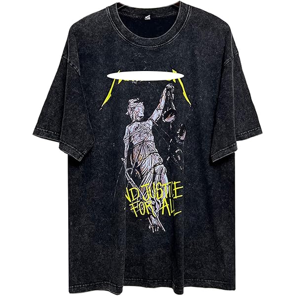 Amazon | [against] ロックTシャツ ヴィンテージ加工 Metallica