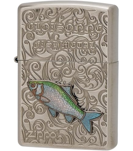 ZIPPO フィッシュ　ヤマメ　ブルー　ヴィンテージ Amazon | ZIPPO(ジッポ) ライター 魚 ヴィンテージフィッシュ 本七宝