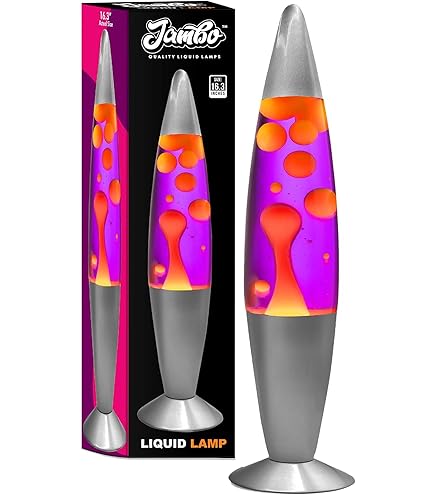 Amazon.co.jp: レトロ ロケット ラバランプ オレンジ/イエロー