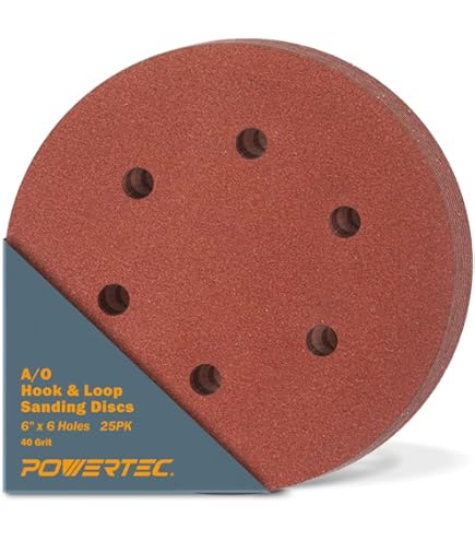 Sourcing Map 50 Pcs 150mm 6 Inch Sanding Disc 6 Hole 80/100/120/150/220 - View #6