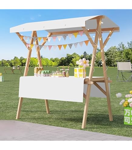 Amazon.co.jp: 木製屋台（車輪付き）、折りたたみ式屋台（ストリート