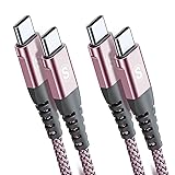 USB Type C to Type C ケーブル Sweguard USBC ケーブル PD対応 60W急速充電ケーブル (ピンク, 1.2m)