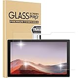 Surface Pro 7 + /Surface Pro 7 用のガラスフィルム 7 + / 7 Plus / 6 / 5 / 4 / 3 12.3インチ フィルム 日本製旭硝子 9H硬度/気泡防止/指紋防止/高透過率/飛散防止/貼付け簡単 保護フィ